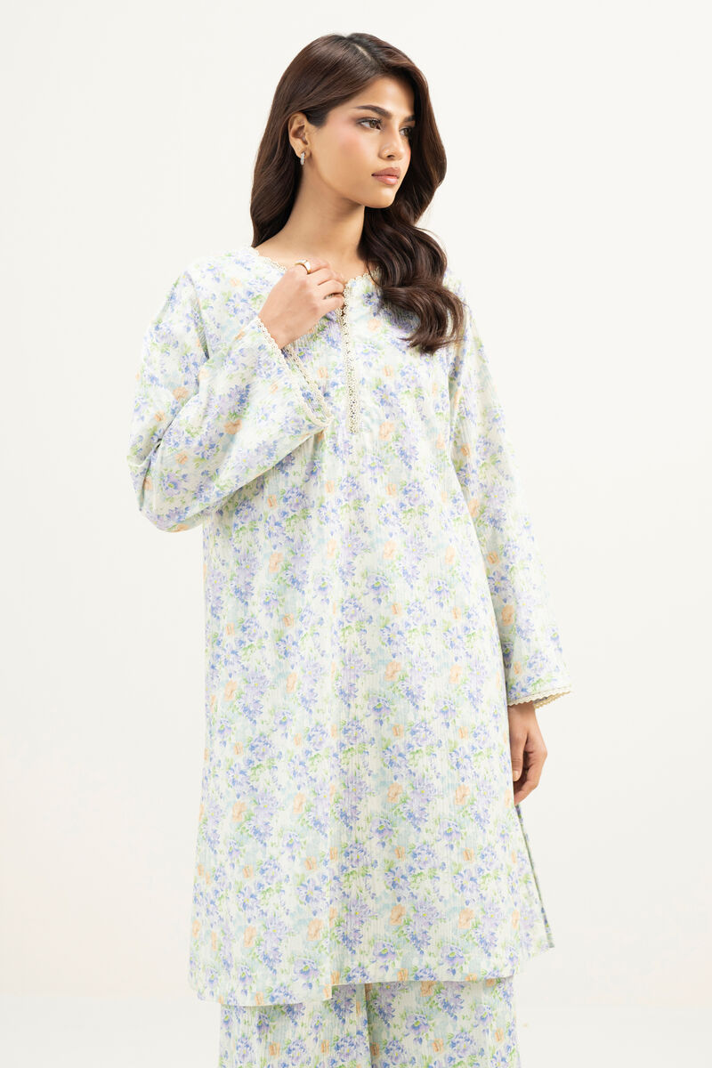 Printed Seersucker Shirt