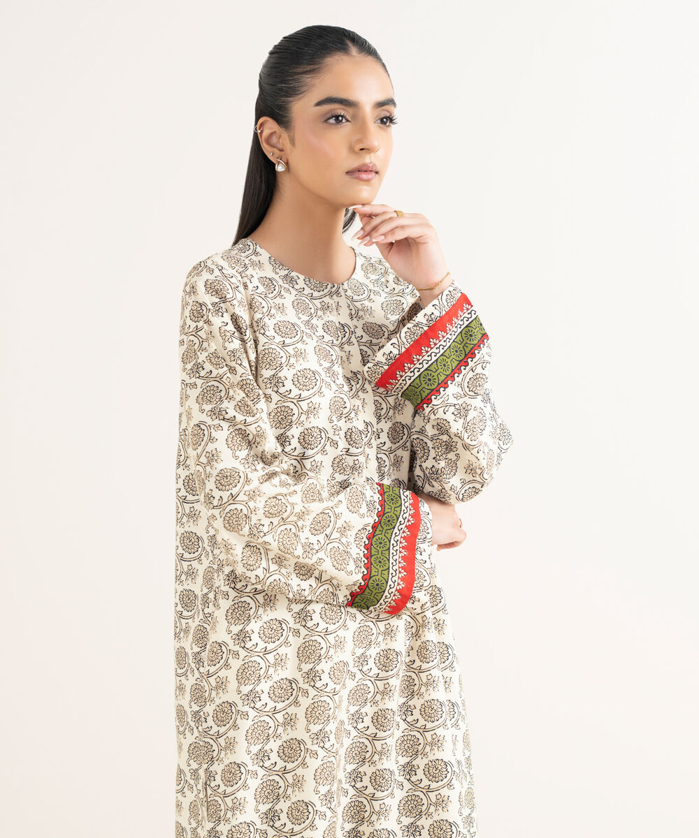 Women's RTW Textured Viscose Printed Straight Multi Shirt