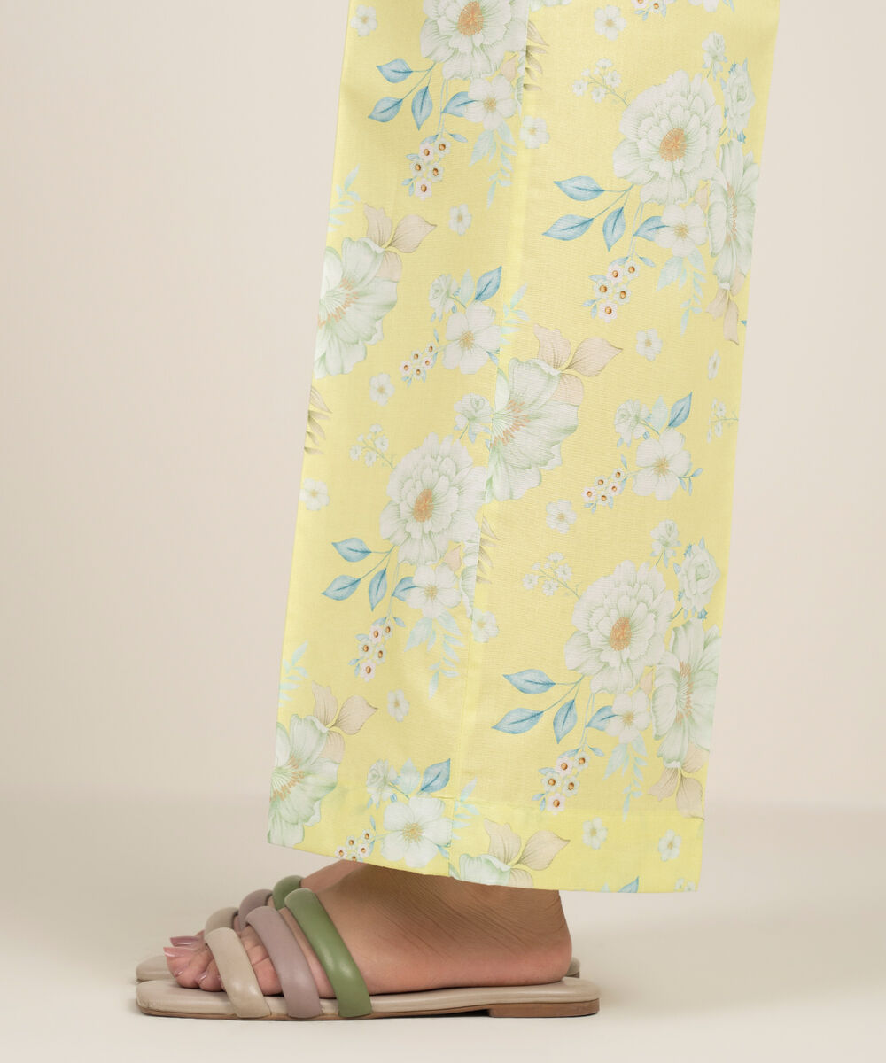 Women's RTW Cambric Printed Green Culottes