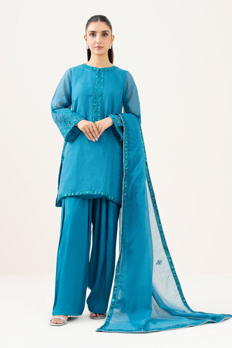 3 Piece - Embroidered Karandi Suit