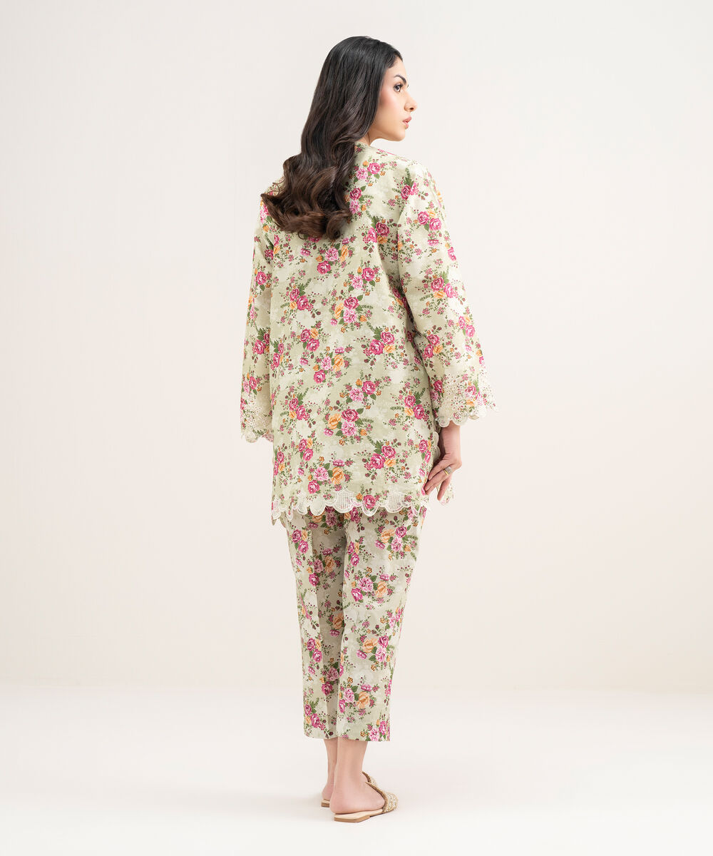 Women's RTW Zari Cotton Embroidered Multi Straight Shirt