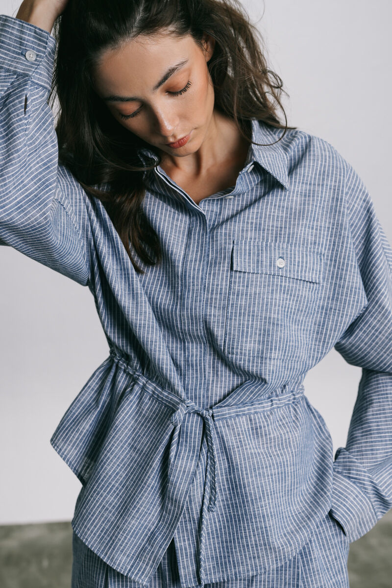 Striped Button Through Shirt