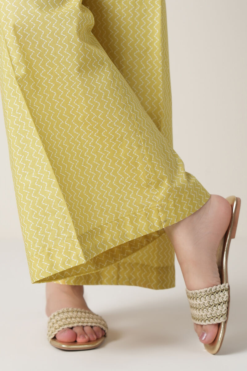 Printed Cambric Flared Pants