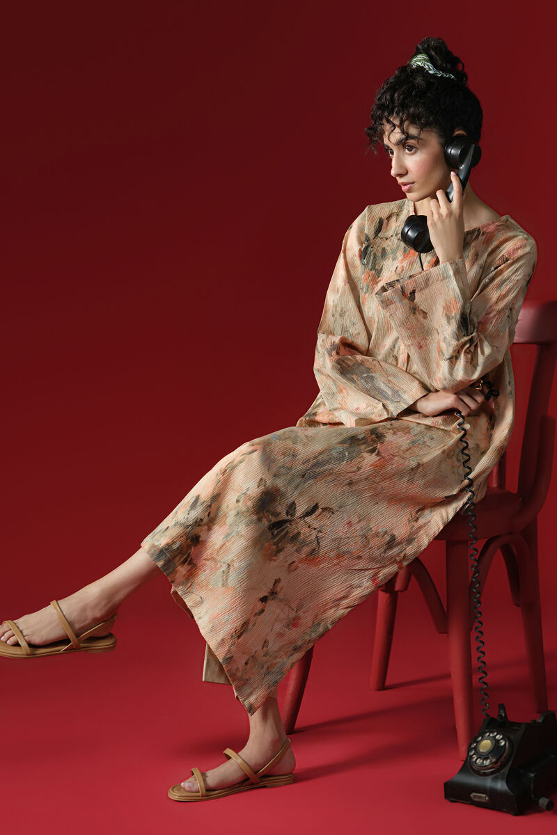 Printed Seersucker Shirt