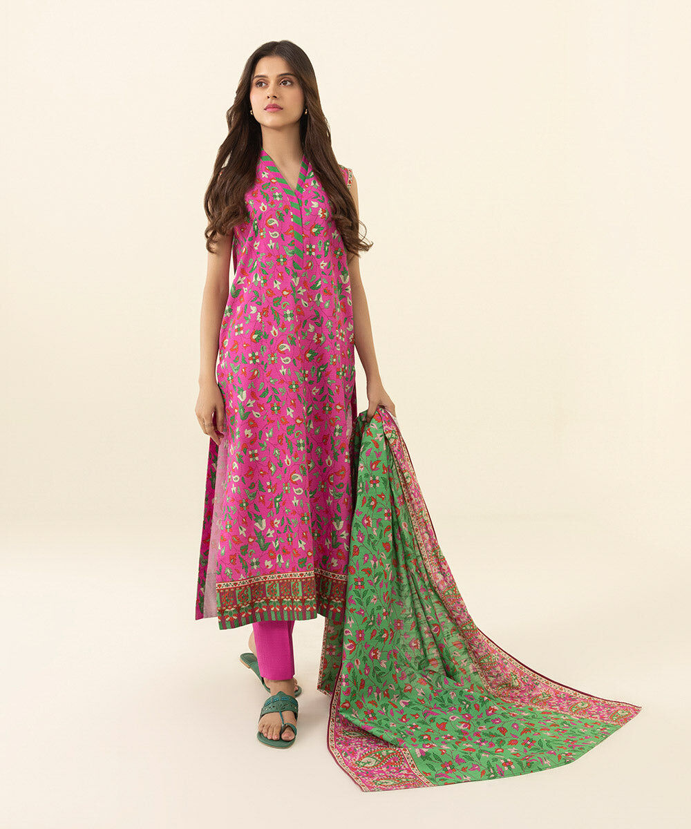 Unstitched 3 PC 00U3PDY23V69 Sapphire PK