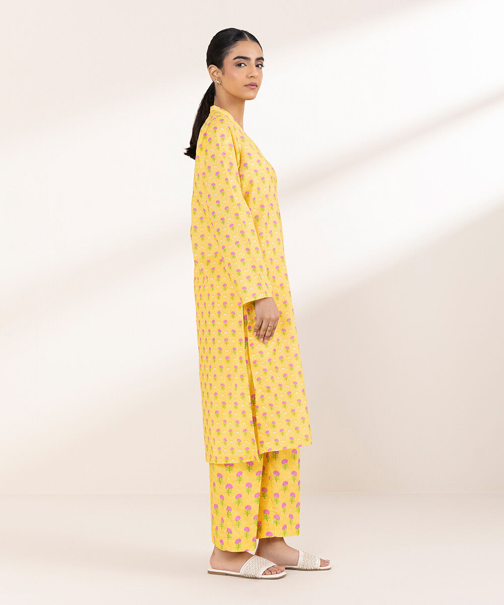 Women's Pret Lawn Yellow Printed A-Line Shirt