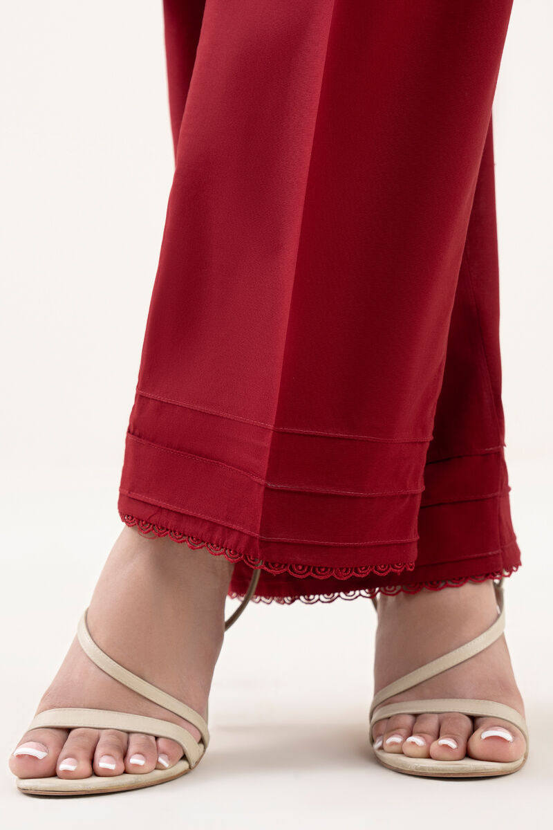 Solid Cambric Straight Pants