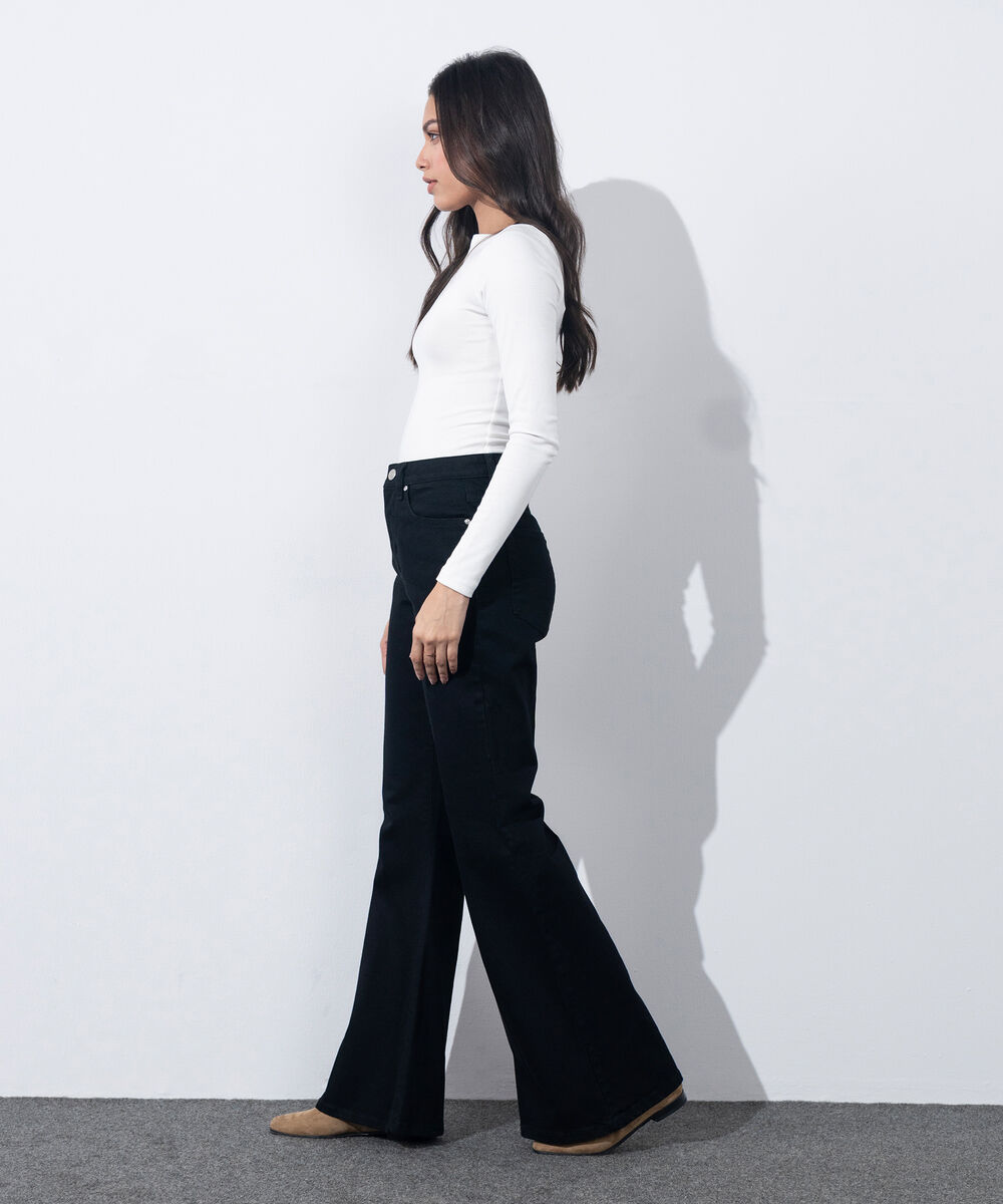 Women's Western Wear Black Boot Cut Jeans