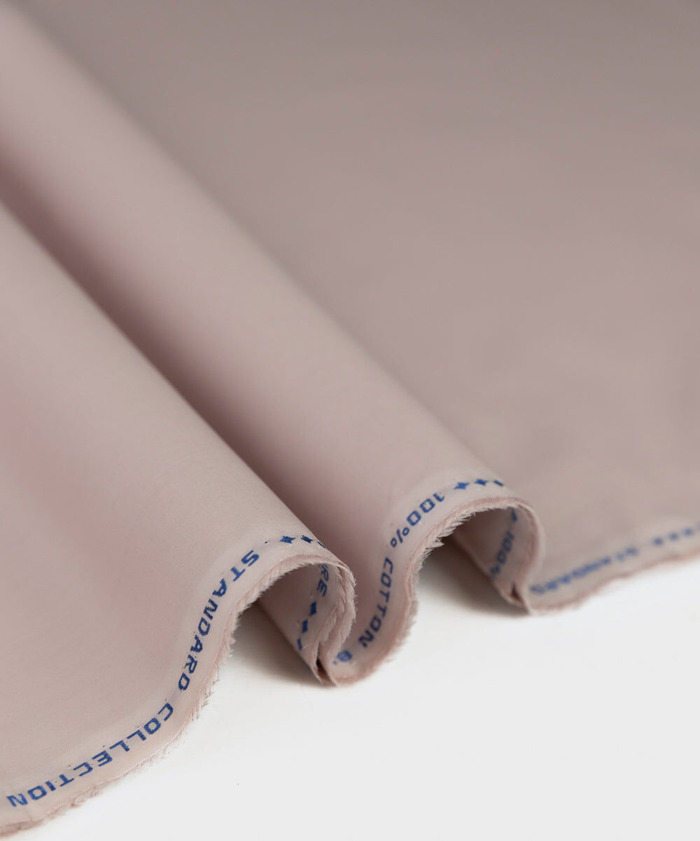 Men's Unstitched Fine Latha Tea Pink Full Suit Fabric