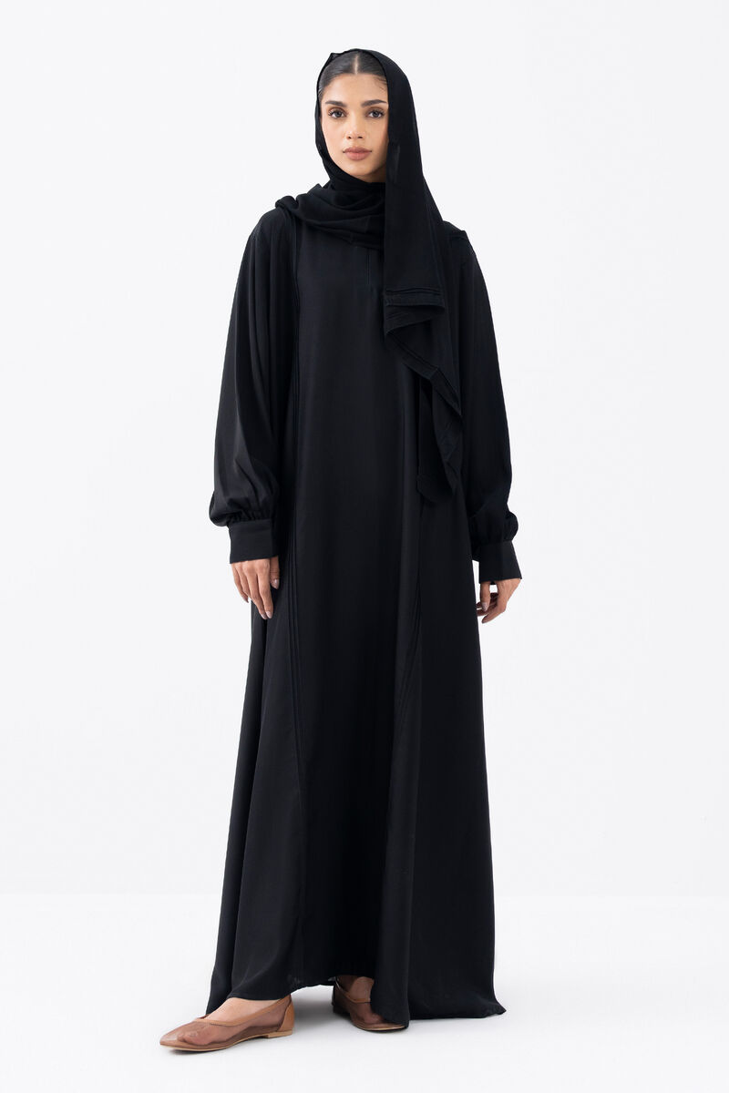 Crew Neck Abaya Set