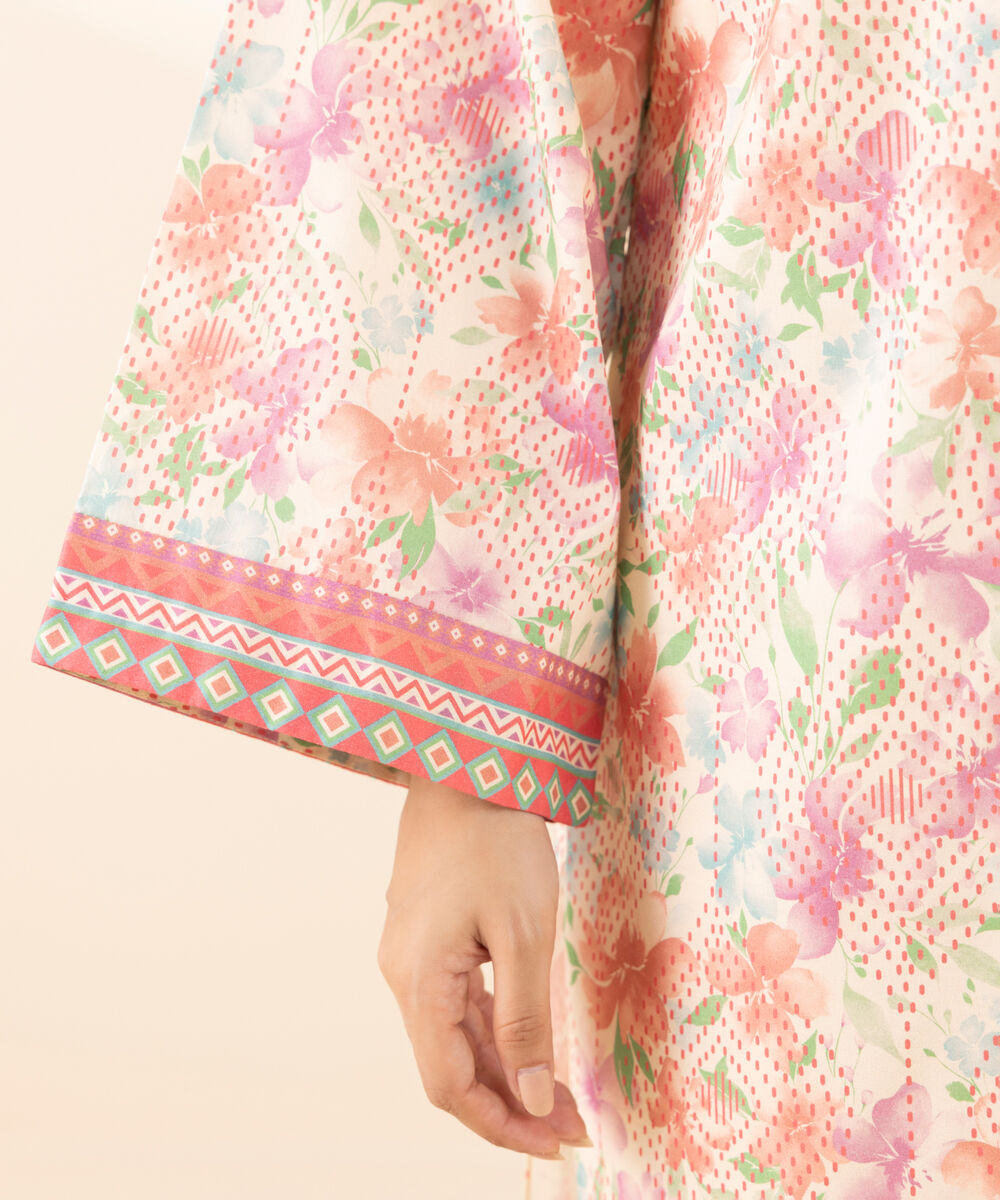 Women's Unstitched Lawn Printed Multi 2 Piece Suit