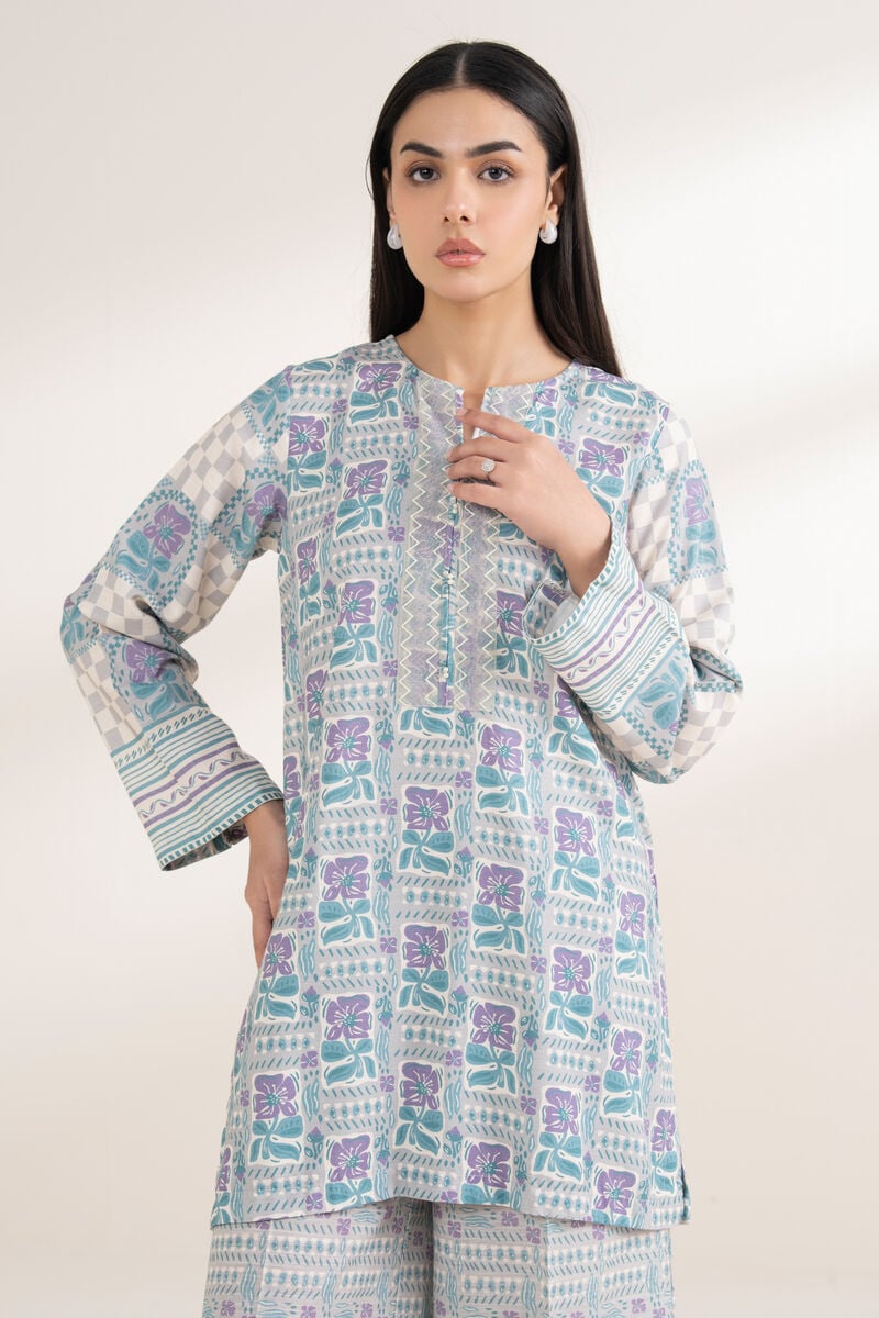 Embroidered Arabic Khaddar Shirt