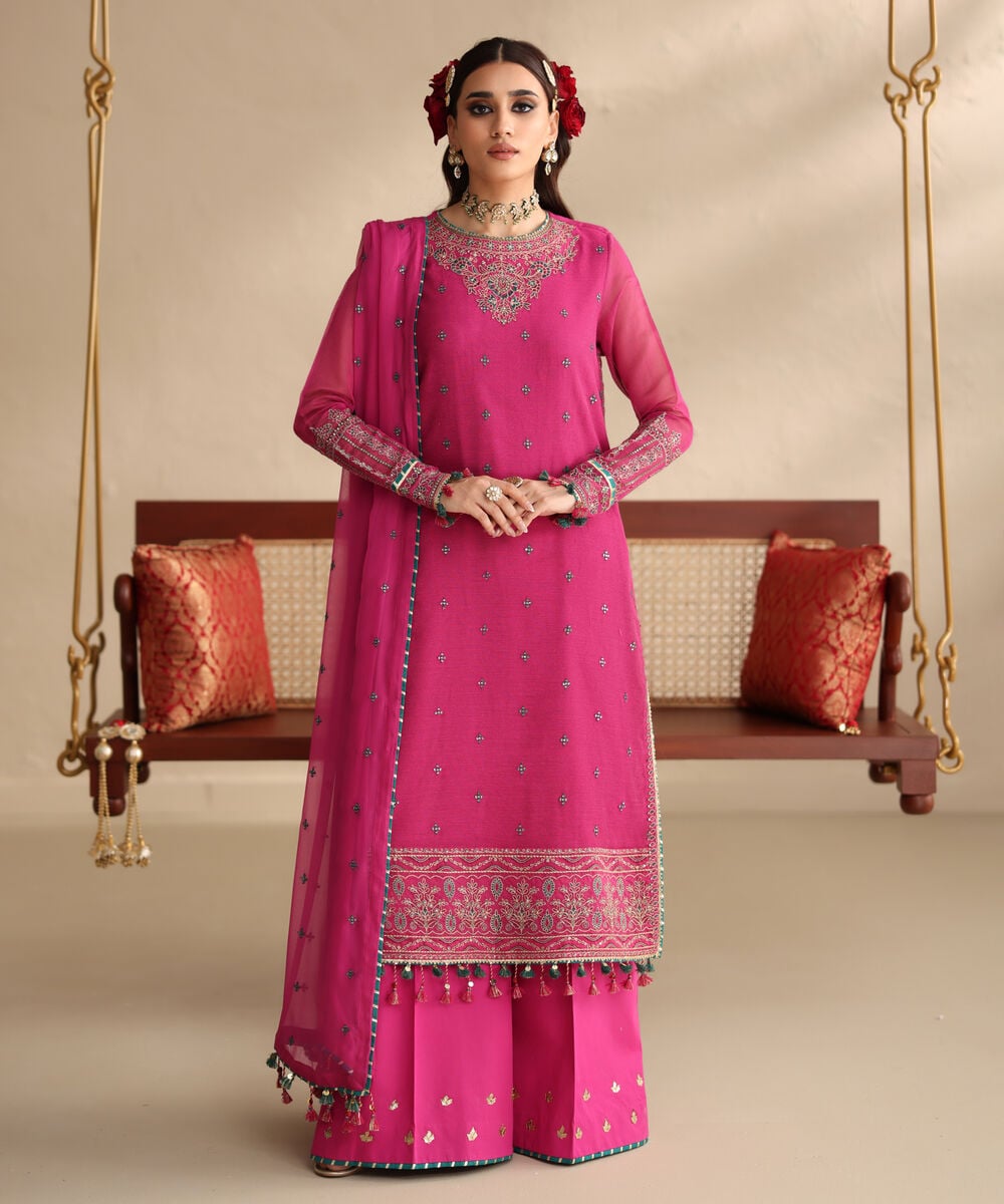 Unstitched 3 PC 0U3PEDF25V38 Sapphire PK