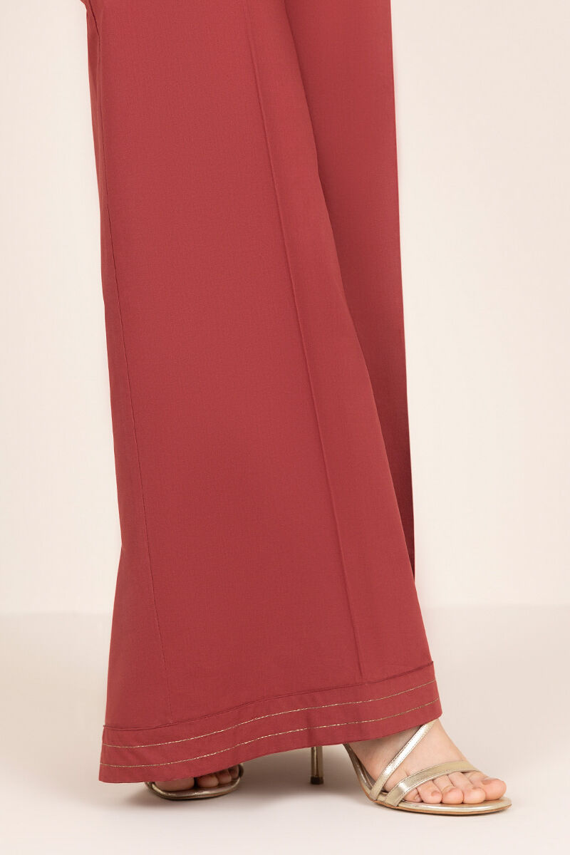 Solid Cambric Flared Pants