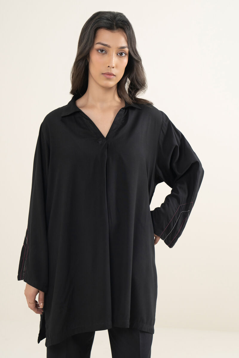 Solid Arabic Lawn Shirt