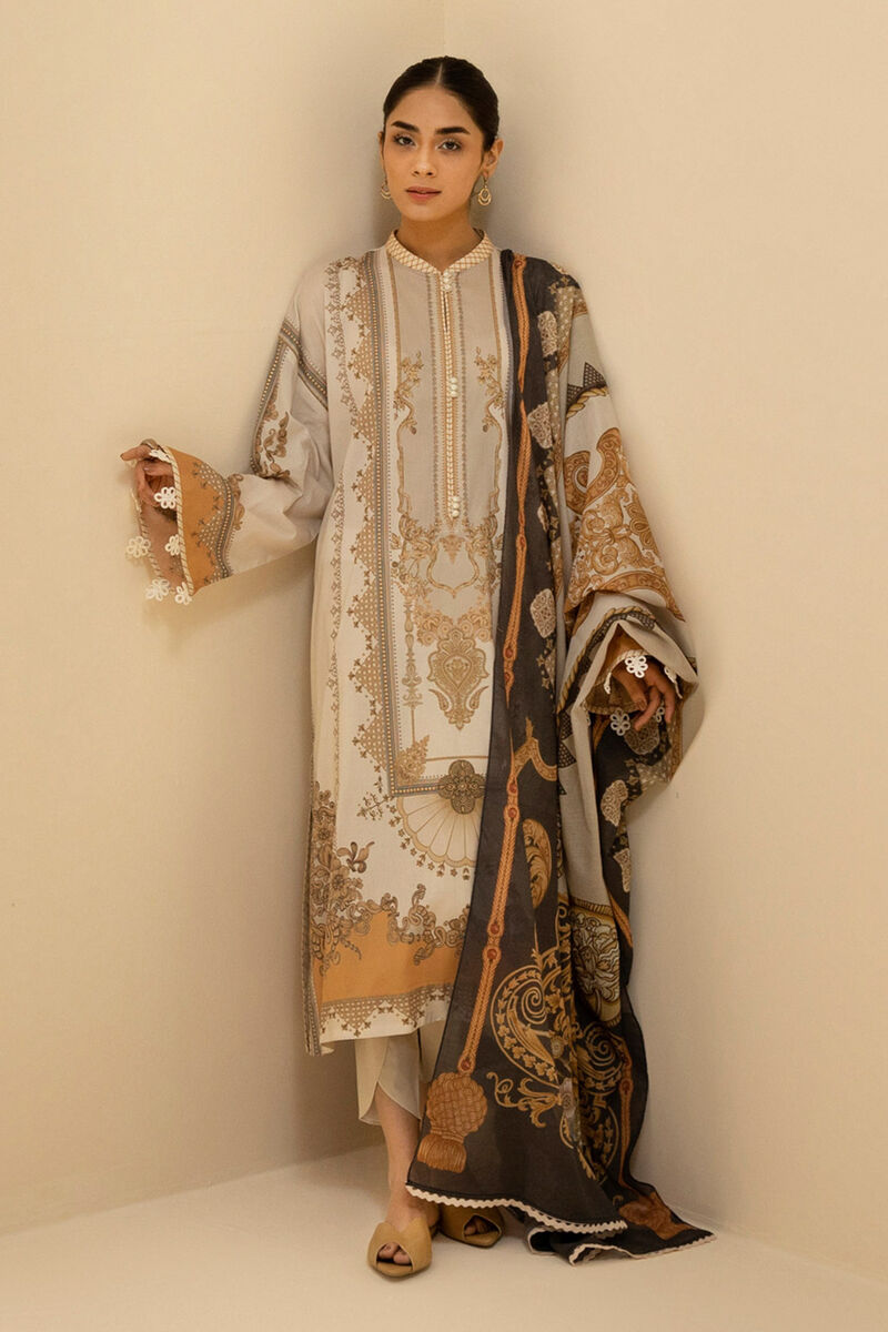 3 Piece - Printed Lawn Suit