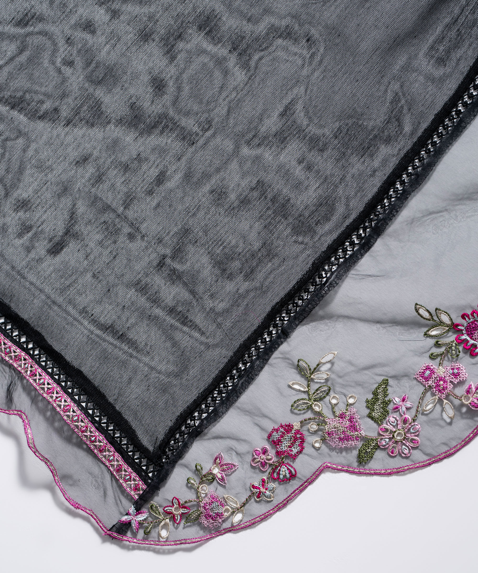 Black Dupatta PBS26SCV683D