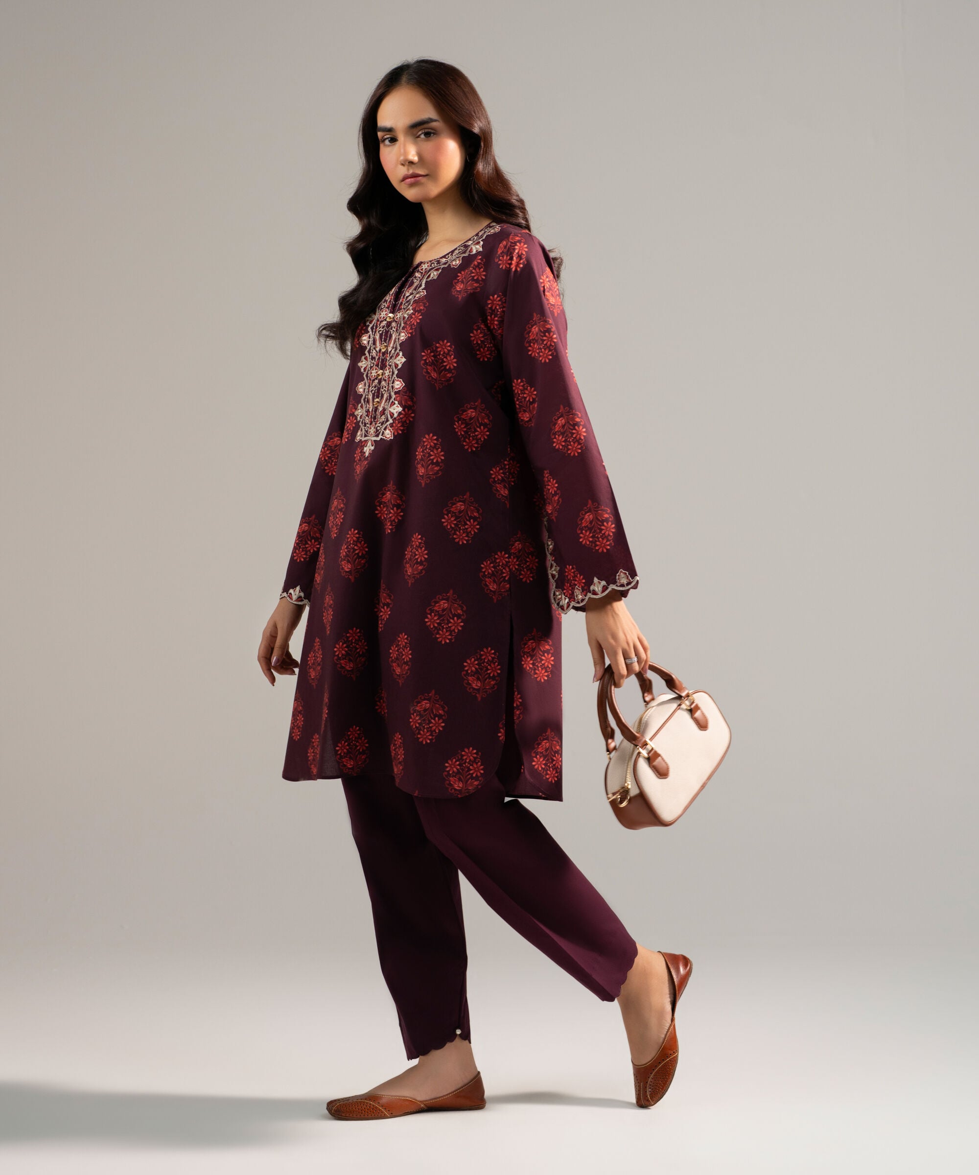 Sapphire - Embroidered Lawn Shirt
