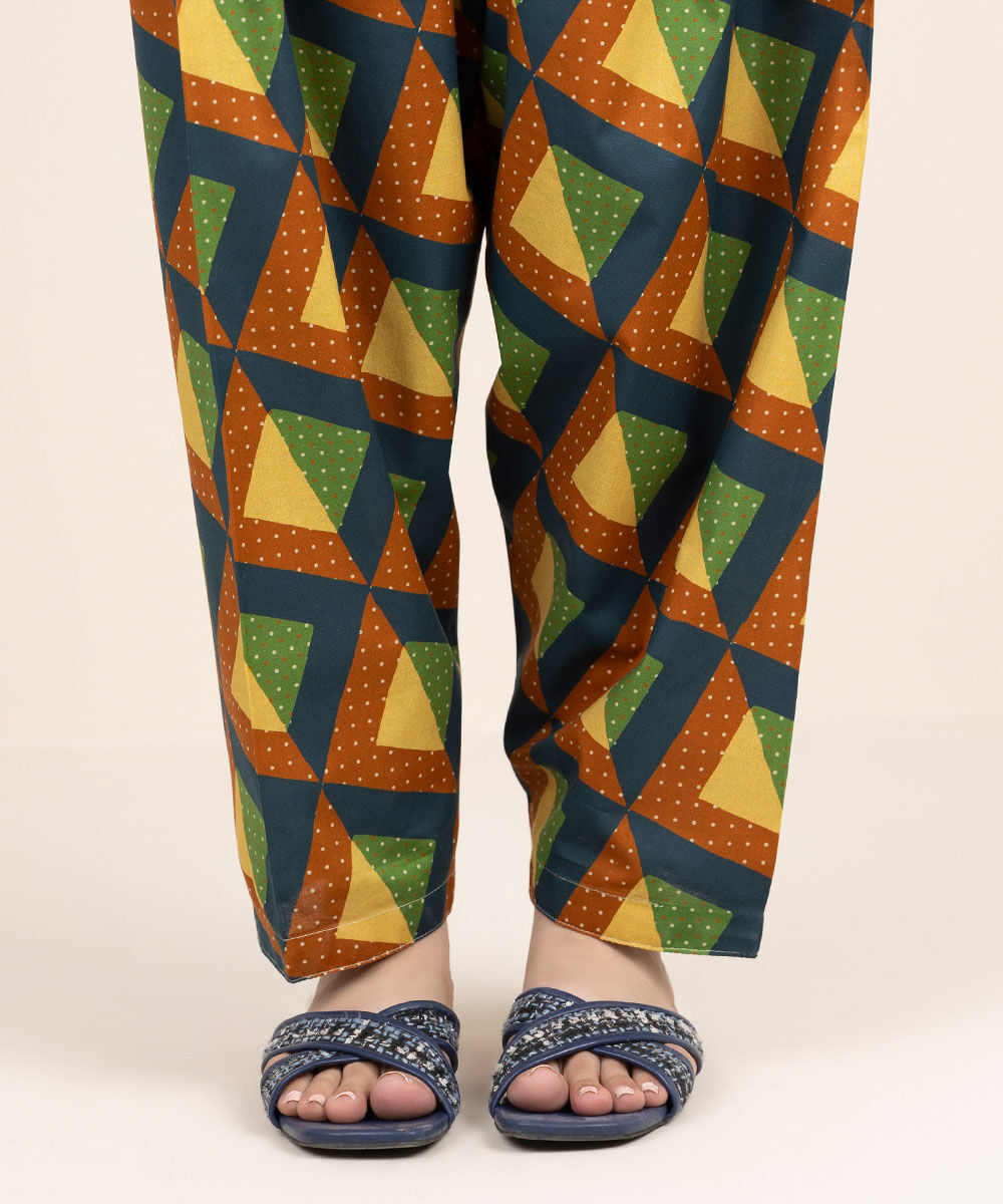 Women's RTW Cambric Multi Printed Shalwar