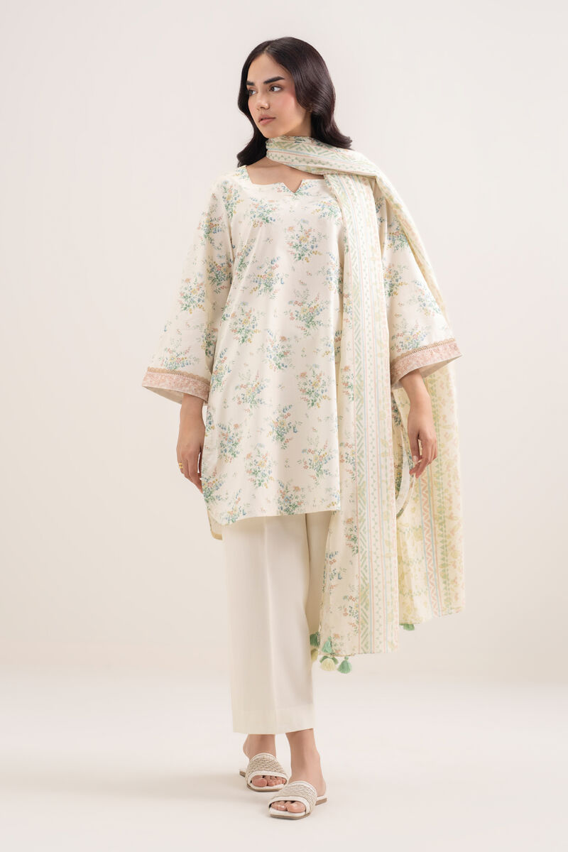 3 Piece - Printed Lawn Suit