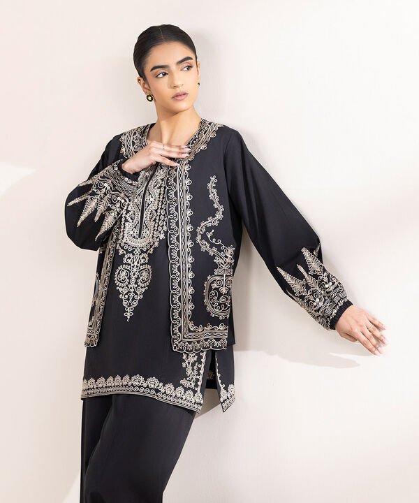 ジャケット・アウター Eaphi COTTON NET TAPE EMBROIDERY JACKET Eaphi COTTON NET TAPE EMBROIDERY JACKET（Embroidered Front