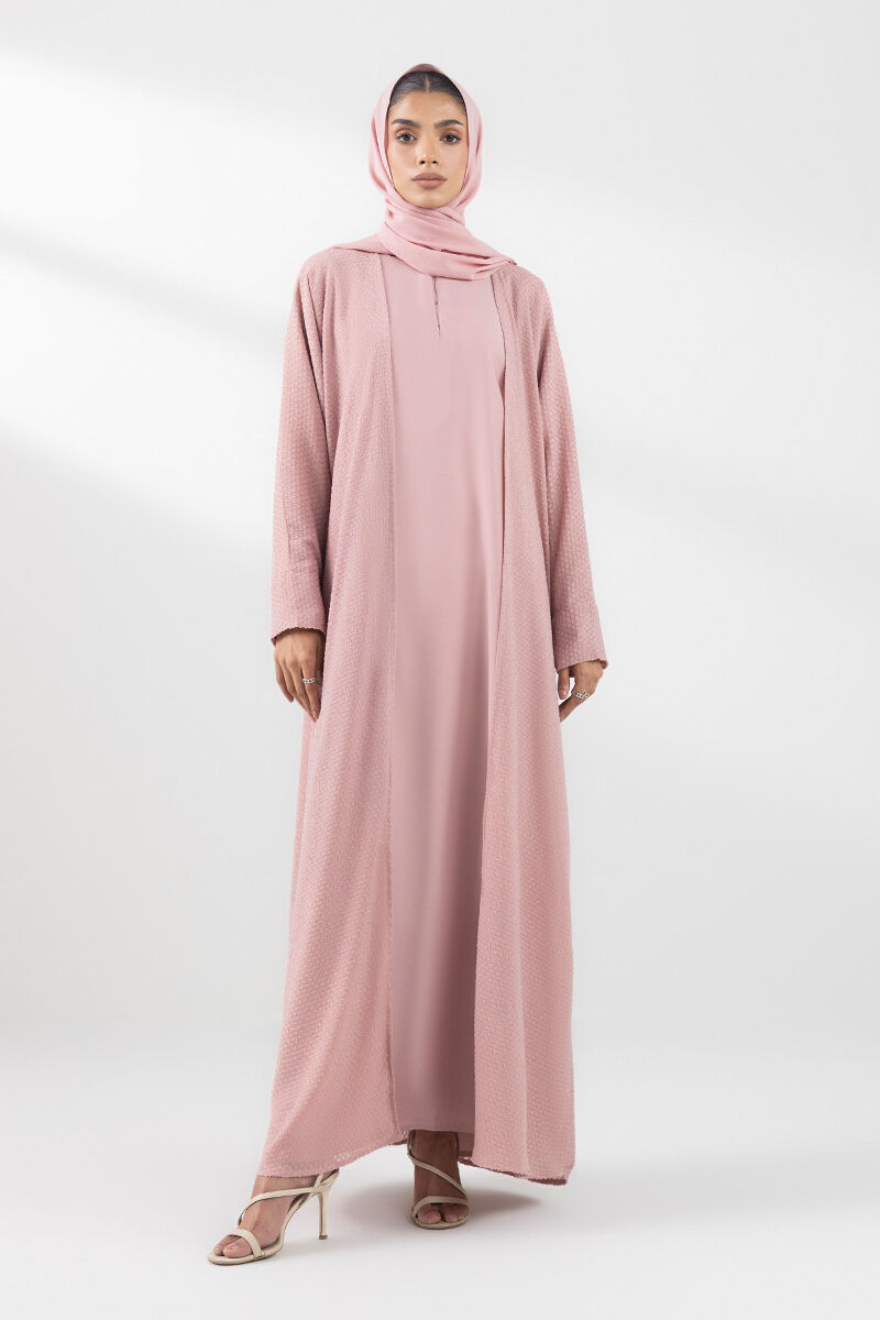 Double Layered Abaya Set