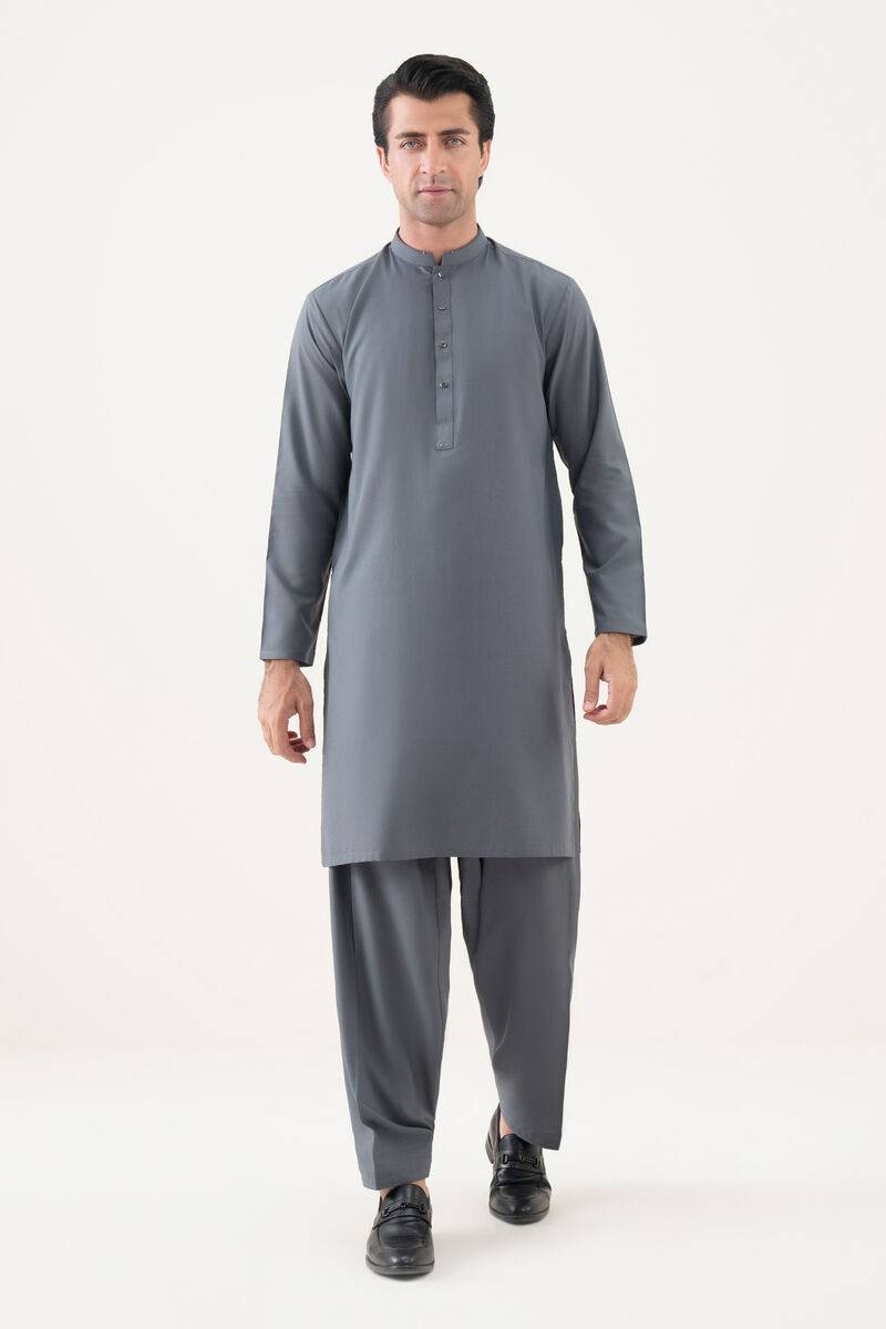Embroidered Cotton Suit