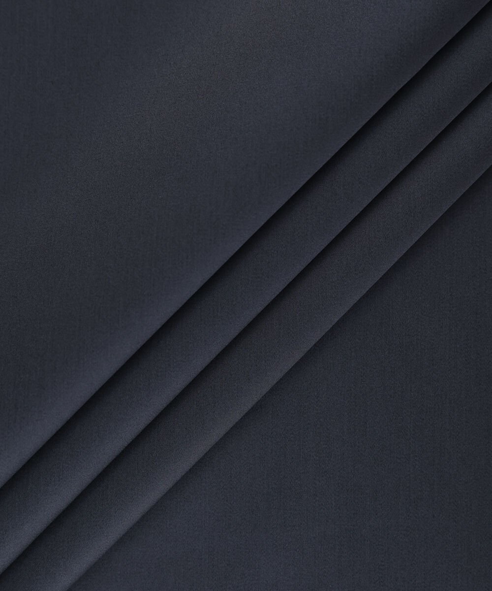 Men Unstitched Cotton Black Full Suit Fabric