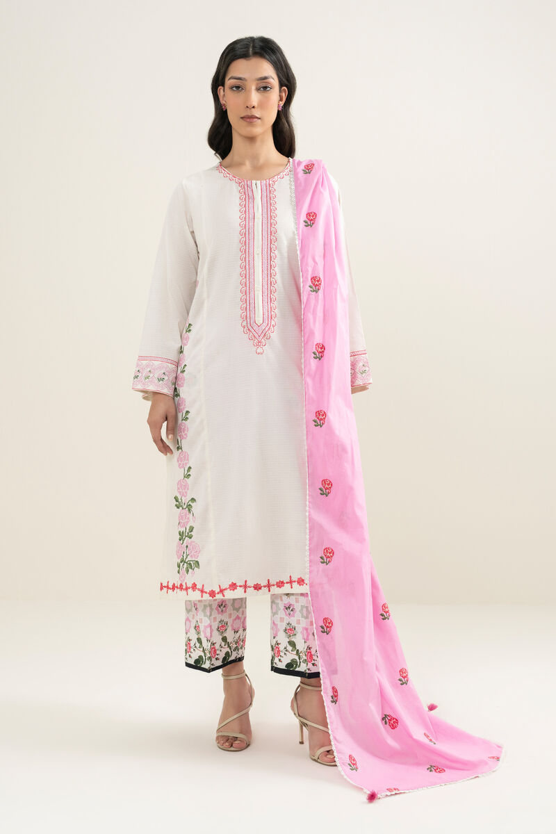 Embroidered Lawn Dupatta