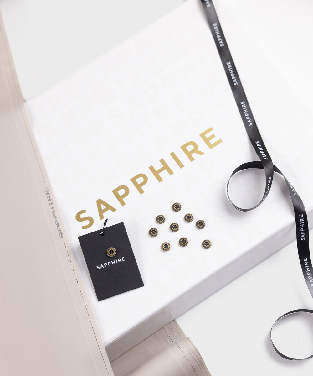 Men's Unstitched Two-Piece Refined Wash and Wear Light Khaki Suit.