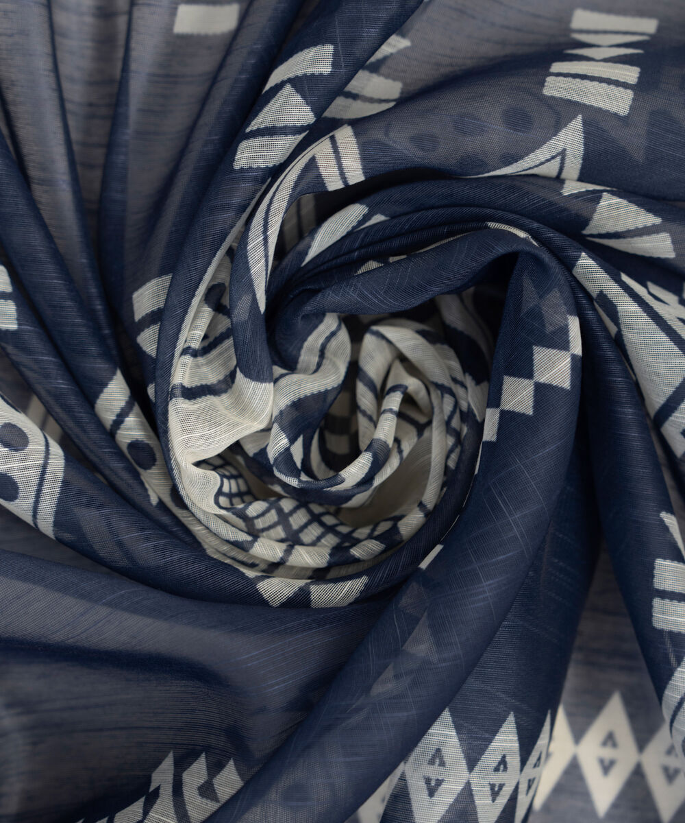 Manaar Printed Blue Dupatta