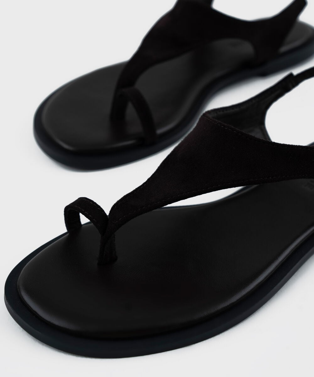Women's Dark Brown Flat Sandal