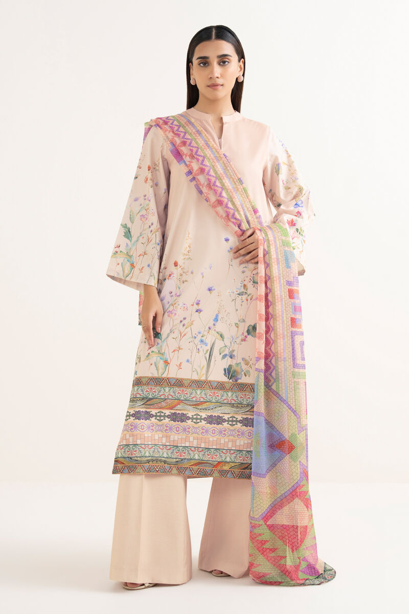 3 Piece - Printed Lawn  Suit