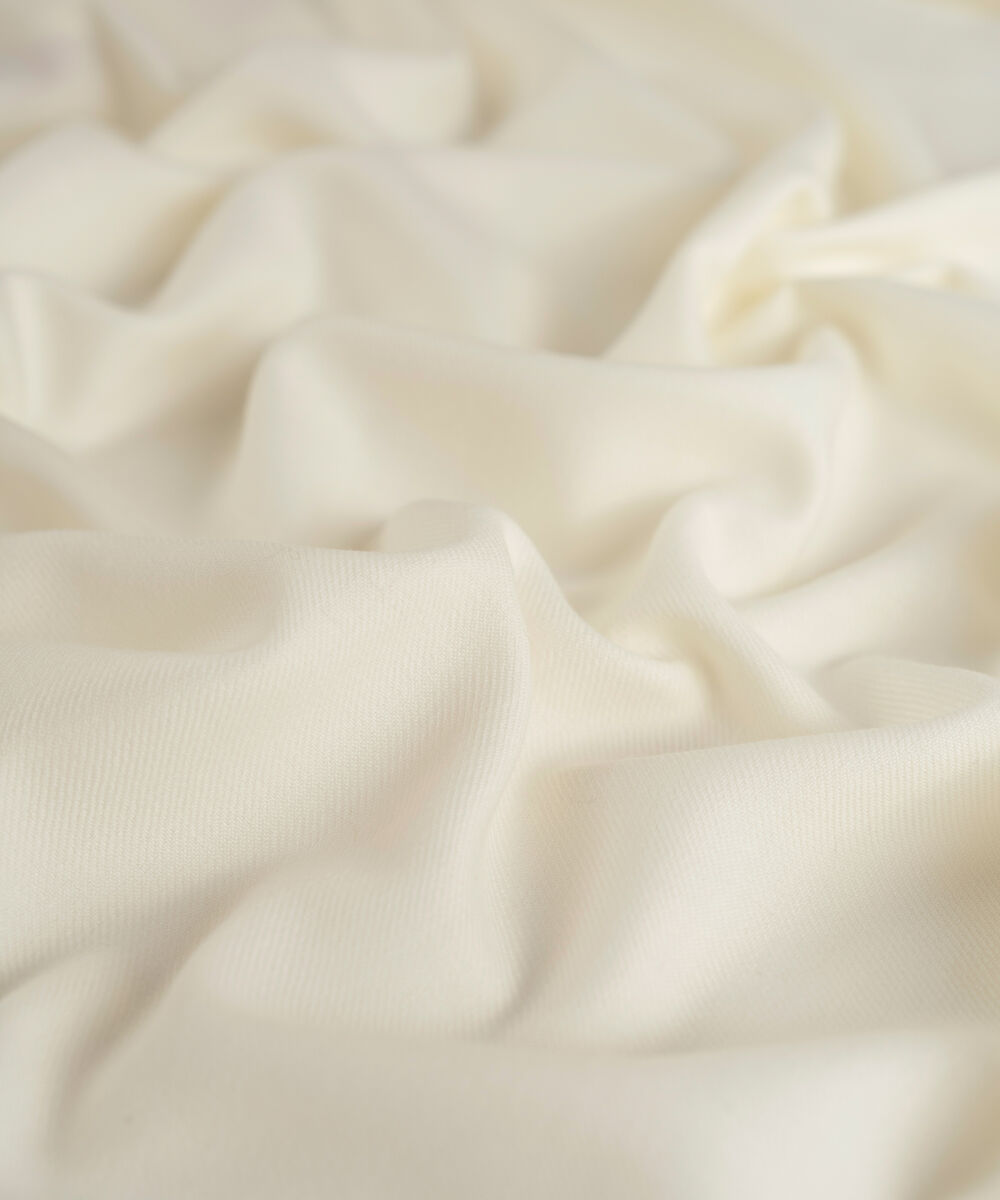 Men Wool Blended Off-White Shawl