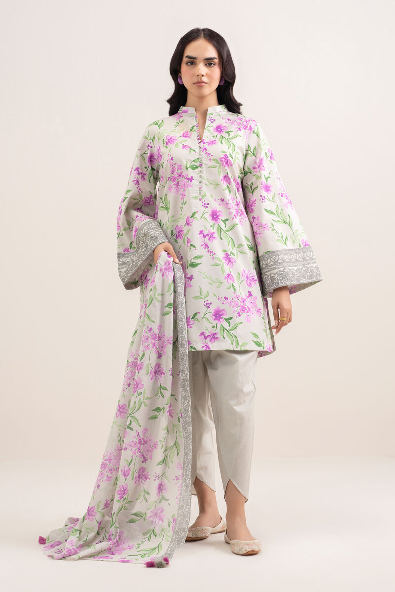 3 Piece - Printed Lawn Suit