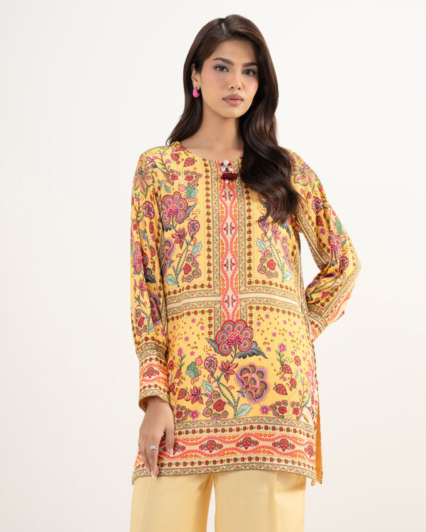 2 Piece - Printed Viscose Satin Suit