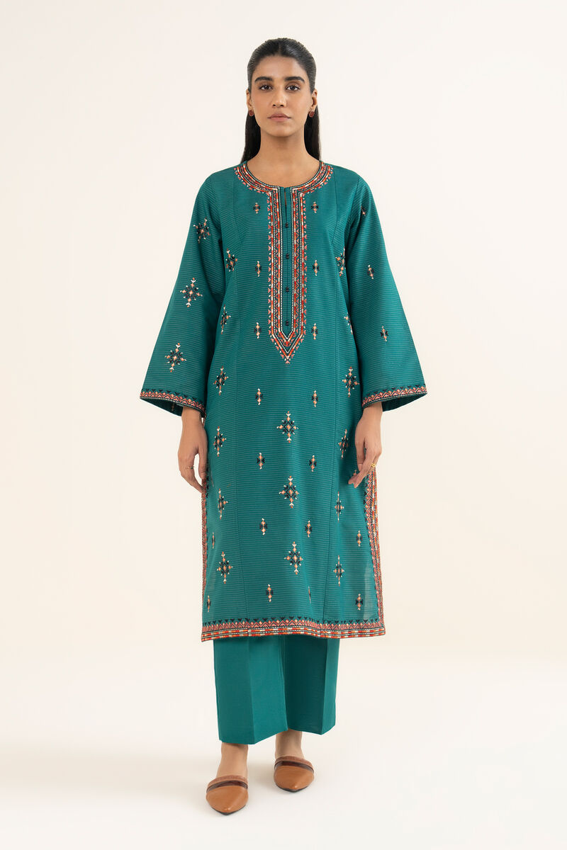 Embroidered Light Khaddar Shirt