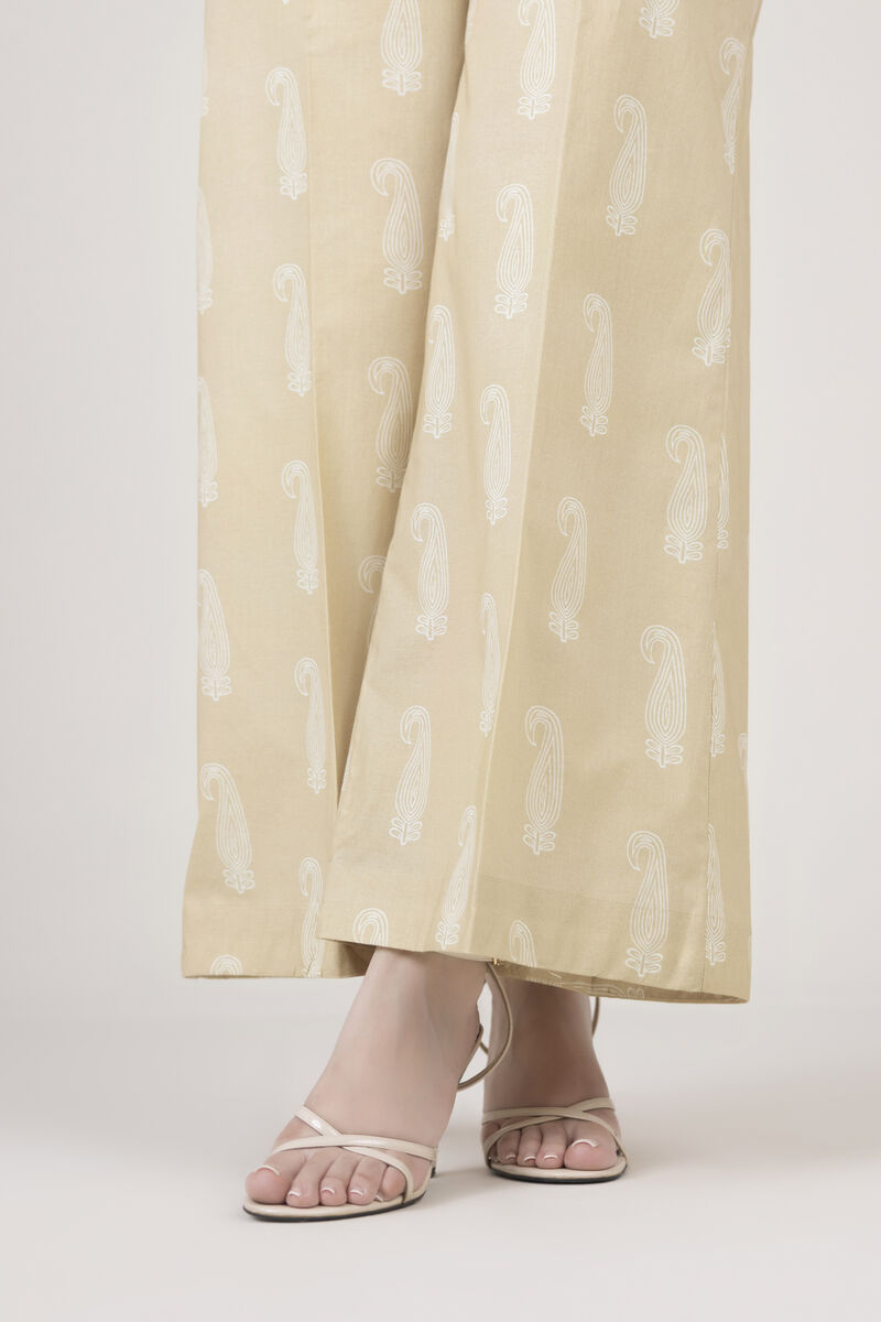 Printed Cambric Flared Pants