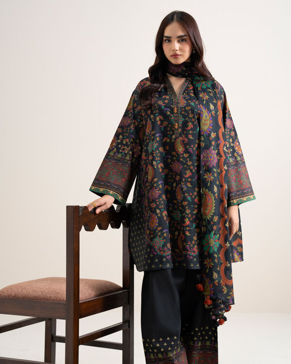3 Piece - Printed Lawn Suit