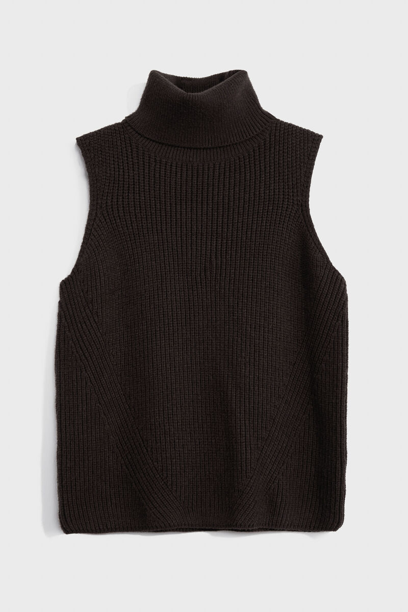 Turtle Neck Ribbed Sweater