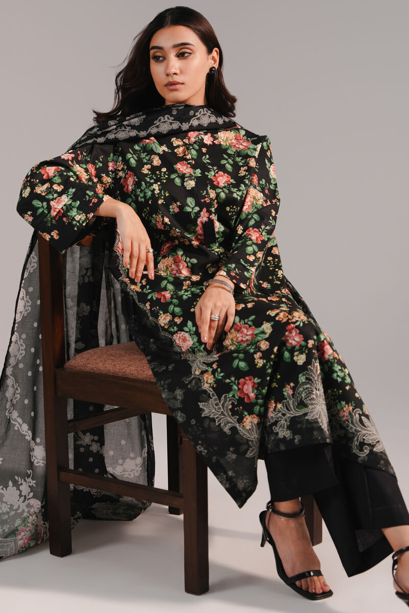 2 Piece - Printed Cotton Viscose Suit