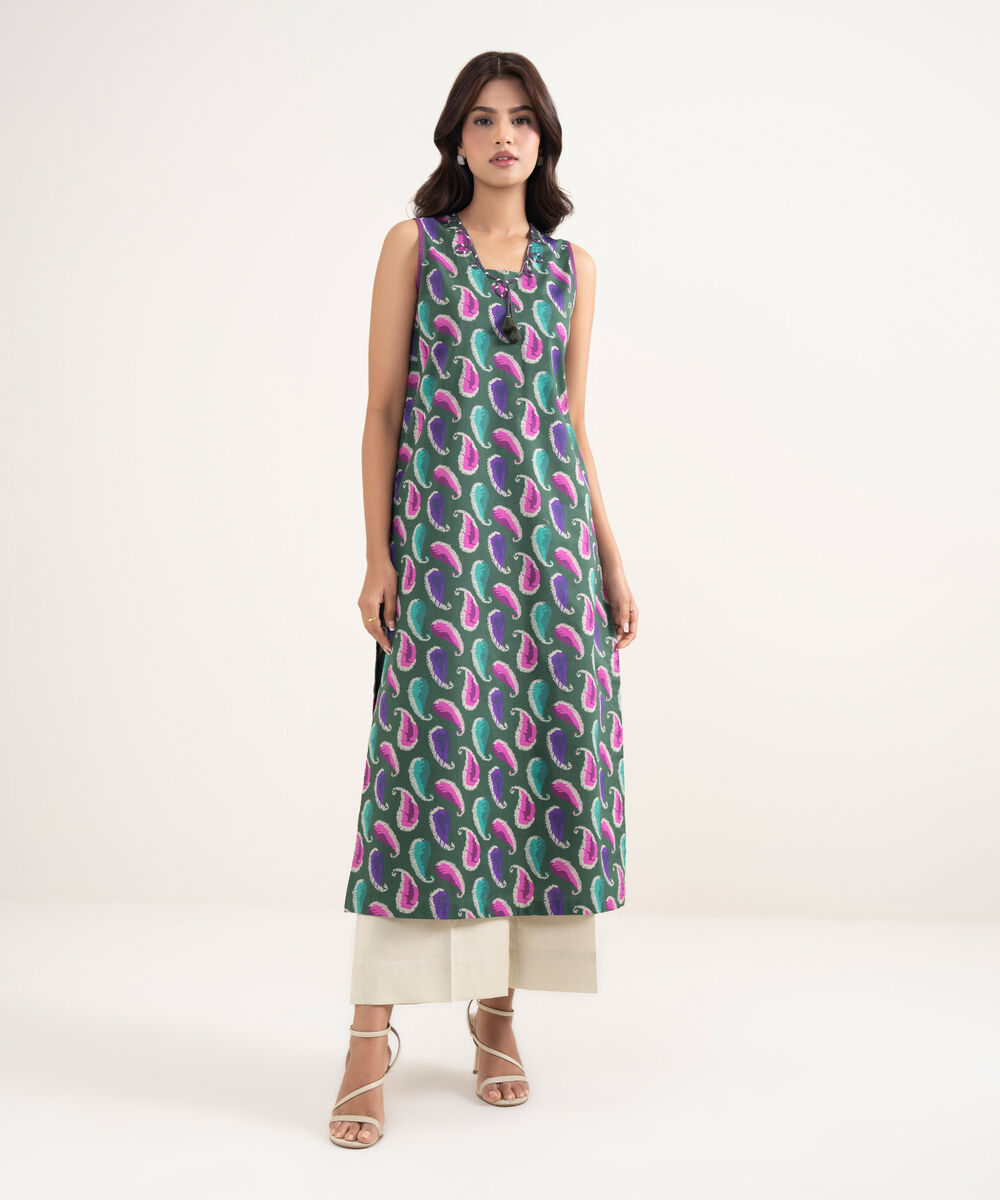 Women's Unstitched Lawn Multi Printed Shirt