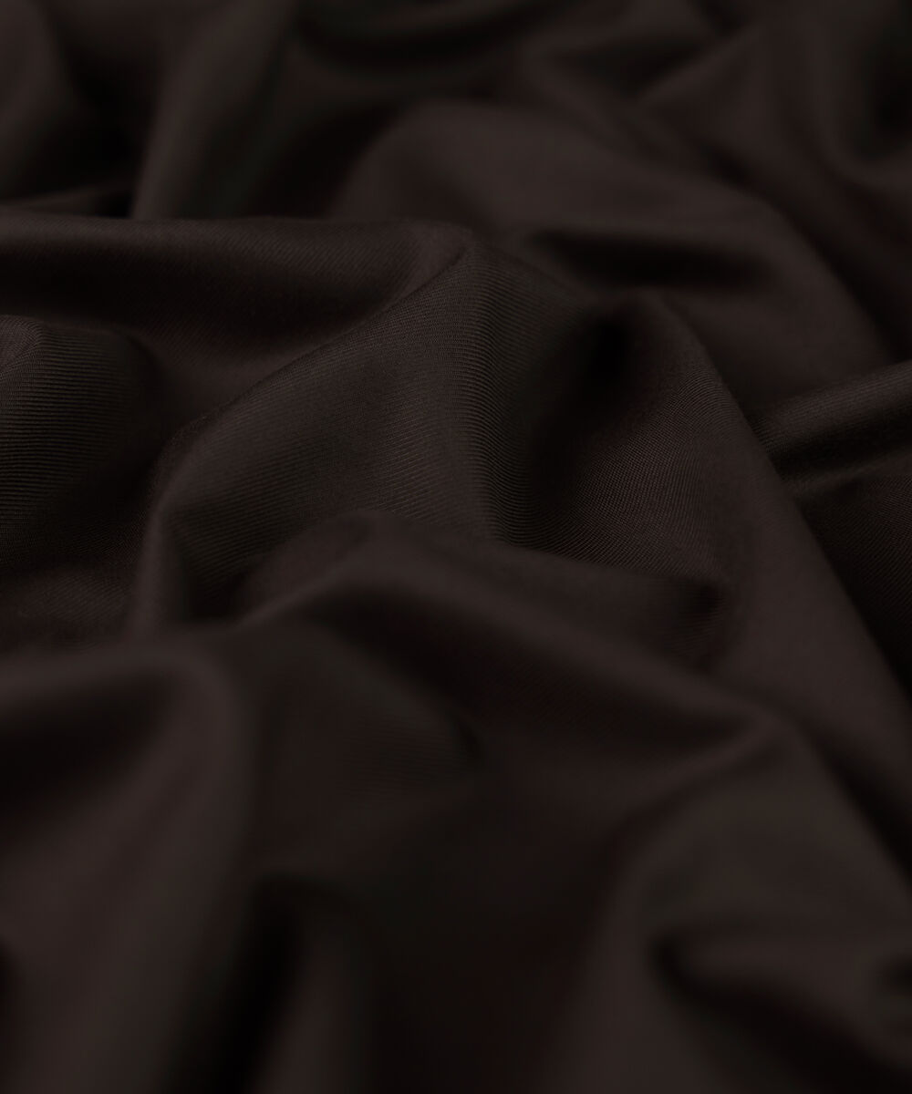 Men's Unstitched chocolate textured wash & wear Suit