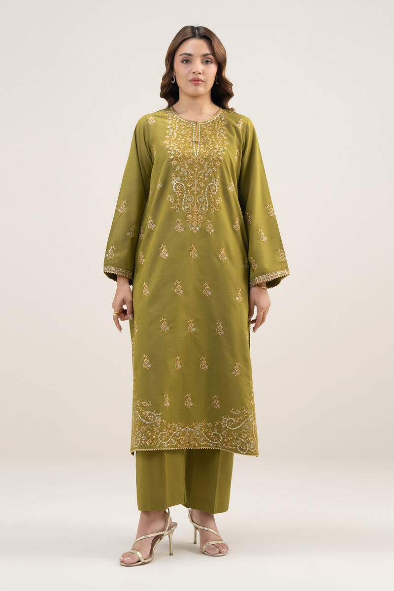 Embroidered Zari Lawn Shirt