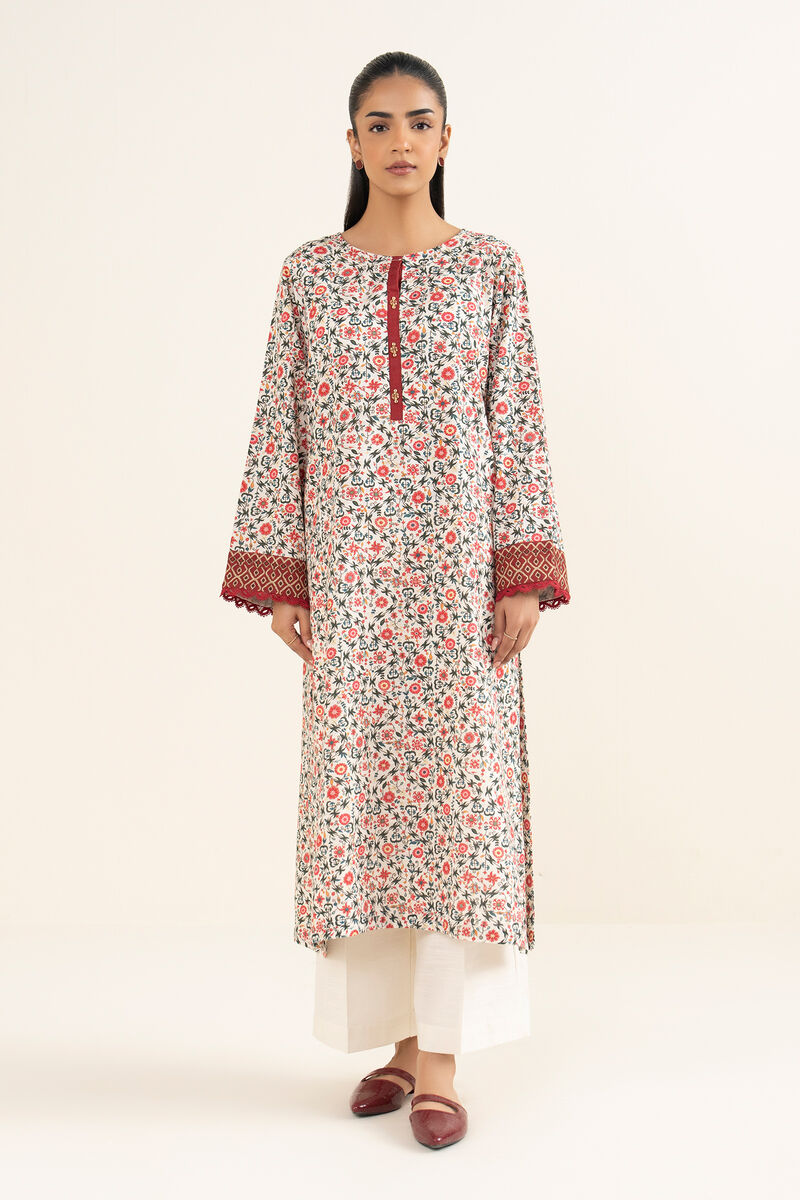 Printed Khaddar Shirt