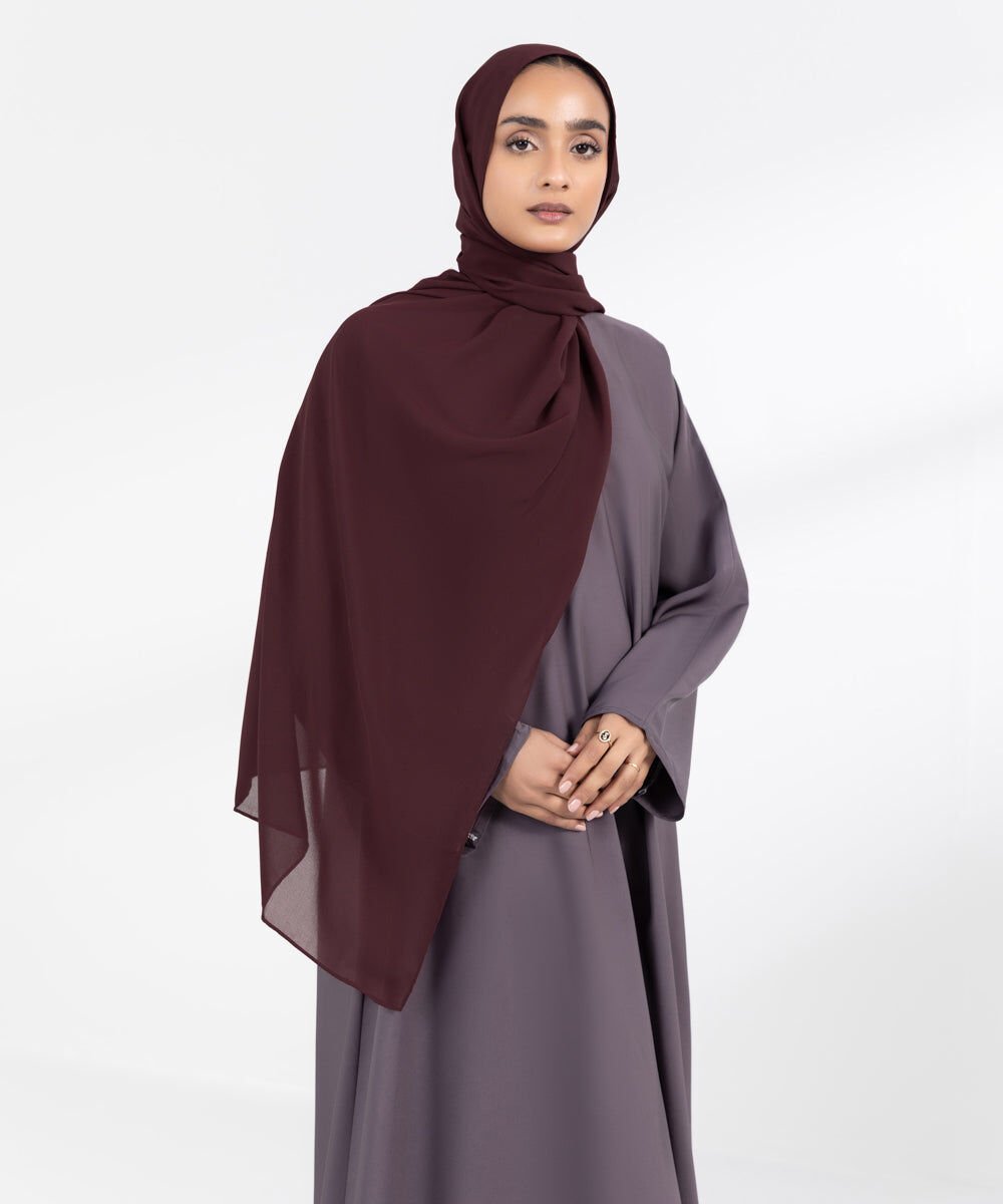 Basic Hijab Brown Breathable Hijab