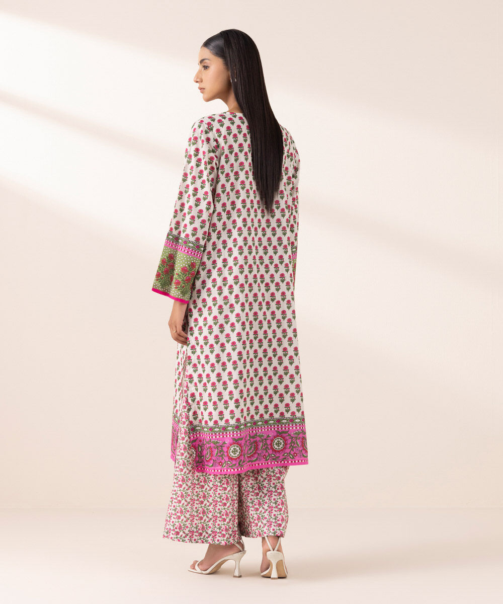 Women's Pret Yarn Dyed Multi Printed A-Line Shirt