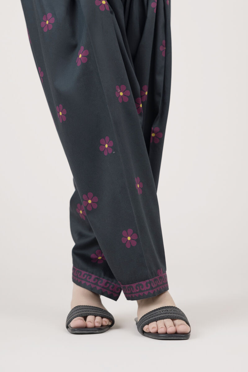 Printed Cotton Satin Shalwar