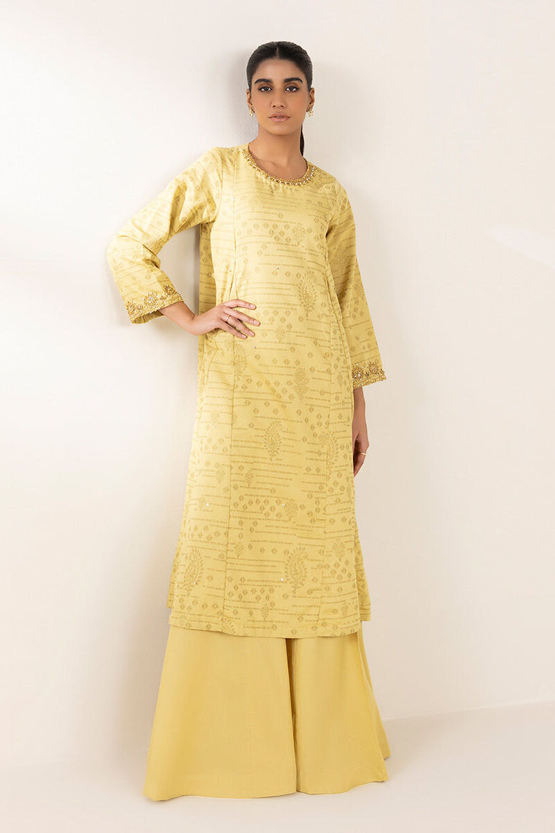 Embroidered Cotton Jacquard Shirt