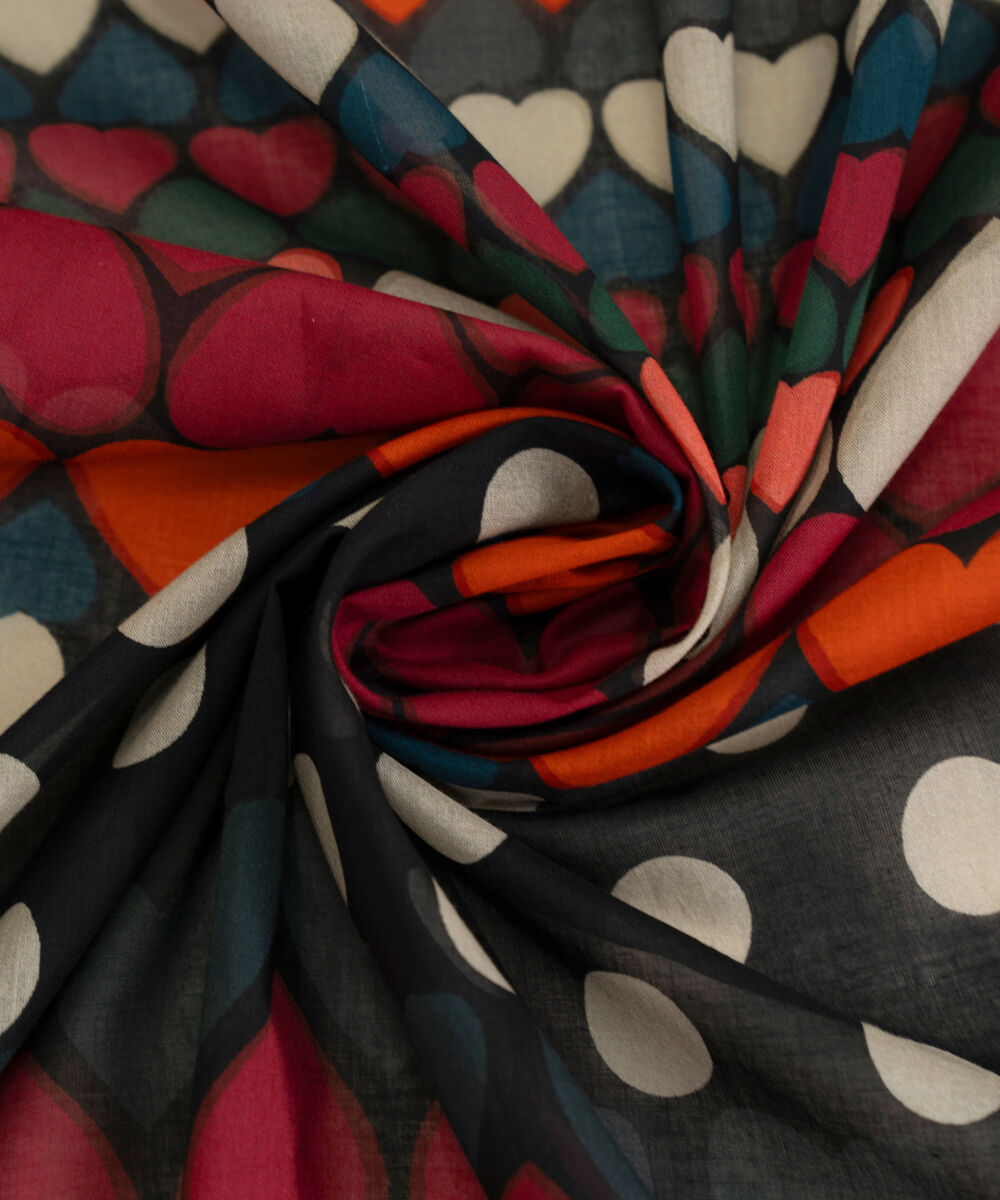 Women's Unstitched Textured Voile Multi Dupatta